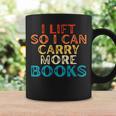 Women's I Lift So I Can Carry More Books Reading Lovers Workout Graphic Print Coffee Mug Gifts ideas
