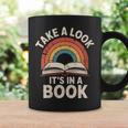 Women's Take A Look Its In A Book Reading Graphic Print Coffee Mug Gifts ideas