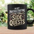 Women's Im Not Procrastinating Im Doing Side Quests Book Lover Graphic Print Coffee Mug Gifts ideas