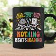 Women's Nothing Beats Reading Rock Paper Scissors Book Love Graphic Print Coffee Mug Gifts ideas