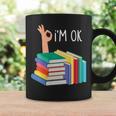 Women's Reading Books Librarian Reader Nerd I'm Ok Graphic Print Coffee Mug Gifts ideas Women's Reading Books Librarian Reader Nerd I'm Ok Graphic Print Coffee Mug Gifts ideas