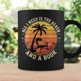 Women's Retro Beach Book Lover Vacation All I Need Is THE Beach And Graphic Print Coffee Mug Gifts ideas