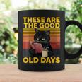 Women's These Are The Good Old Days Cat Reading A Book Graphic Print Coffee Mug Gifts ideas Women's These Are The Good Old Days Cat Reading A Book Graphic Print Coffee Mug Gifts ideas
