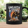 Women's Unearth A Story Rainbow Treasure Book Summer Reading 2026 Graphic Print Coffee Mug Gifts ideas