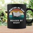 Writer By Day Reader By Night Write Cool Book Lover Graphic Print Coffee Mug Gifts ideas