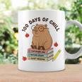 100 Days Of Chill Cute Capybara School Book Lover Graphic Print Coffee Mug Gifts ideas