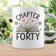 1986 Chapter Forty 40th Birthday Wildflower Book 40 Year Old Graphic Print Coffee Mug Gifts ideas