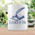 Author Writer Dark Academia Etched In Ink Book Library Graphic Print Coffee Mug Gifts ideas