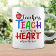 THE BEST TEACHERS TEACH FROM THE HEART NOT BOOK T-SHIRT Men Women Graphic Print Coffee Mug Gifts ideas
