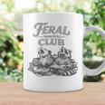 Book Lover Bookworm Feral Readers Club Raccoon Opossum Premium Tri-Blend Graphic Print Coffee Mug Gifts ideas