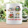 Book Lover Opossum Reading Squad Bookish Feral But Well-Read Graphic Print Coffee Mug Gifts ideas