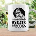 Book Reading Book Easily Distracted By Cats And Books Graphic Print Coffee Mug Gifts ideas