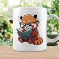 Book Reading Red Panda Reader Animal Cute Red Panda Premium Tri-Blend Graphic Print Coffee Mug Gifts ideas
