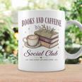 Books And Caffeine Social Club Book Readers Coffee Lovers Graphic Print Coffee Mug Gifts ideas Books And Caffeine Social Club Book Readers Coffee Lovers Graphic Print Coffee Mug Gifts ideas