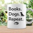 Books Dogs Repeat Shirt Dog Lover Book Lover T-Shirt Graphic Print Coffee Mug Gifts ideas