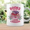 Books Are My Love Language Retro Bookish Pink Valentine Graphic Print Coffee Mug Gifts ideas Books Are My Love Language Retro Bookish Pink Valentine Graphic Print Coffee Mug Gifts ideas