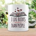I Like Books More Than People Graphic Print Coffee Mug Gifts ideas