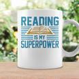 Books Reading My SuperPower Great Idea Art Literature Premium Graphic Print Coffee Mug Gifts ideas