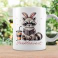 Booktrovert Raccoon Reading Book Iced Coffee Lover Graphic Print Coffee Mug Gifts ideas