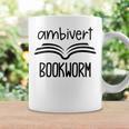 Bookworm Ambivert Fun Book Lovers Reading Graphic Print Coffee Mug Gifts ideas