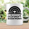 Bookworm Extrovert Fun Book Lovers Reading Graphic Print Coffee Mug Gifts ideas