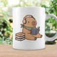 Capybara Reading a Book Cute Reading For Boys Girls Premium Tri-Blend Graphic Print Coffee Mug Gifts ideas