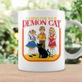 Caring For Your Evil Cat Retro Dark Humor Book Cover Premium Tri-Blend Graphic Print Coffee Mug Gifts ideas Caring For Your Evil Cat Retro Dark Humor Book Cover Premium Tri-Blend Graphic Print Coffee Mug Gifts ideas