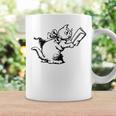 Cat Reading a Book Print Graphic Print Coffee Mug Gifts ideas