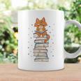 Cat Sits On Books Reading Reading Book Lover Graphic Print Coffee Mug Gifts ideas