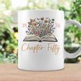 Chapter Fifty 1976 50th Birthday Wildflower Book 50 Year Old Premium Tri-Blend Graphic Print Coffee Mug Gifts ideas
