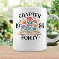 Chapter Forty 1986 40th Birthday Wildflower Book Lover Graphic Print Coffee Mug Gifts ideas