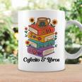 Coffee & Book Lover Reader Mexican Spanish Cafecito & Libros Graphic Print Coffee Mug Gifts ideas
