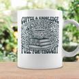 Coffee Knowledge Fuel For Thought Book Lover Reading Graphic Print Coffee Mug Gifts ideas