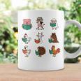 Cute Farm Animals Reading Books Teacher Library Reader Graphic Print Coffee Mug Gifts ideas