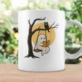 Cute Ghost Reading Halloween Book Lovers Librarians Teachers Graphic Print Coffee Mug Gifts ideas