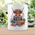 Cute Highland Cow With Book Floral Bookworm Librarian Book Graphic Print Coffee Mug Gifts ideas Cute Highland Cow With Book Floral Bookworm Librarian Book Graphic Print Coffee Mug Gifts ideas