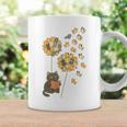 Cute Reading Cat With Kitten Dandelion Flowers Book Lover Graphic Print Coffee Mug Gifts ideas
