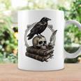 Dark Academia Raven Skull Books Graphic Print Coffee Mug Gifts ideas Dark Academia Raven Skull Books Graphic Print Coffee Mug Gifts ideas