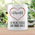 Dark Romance Lover Women Introvert Antisocial Book Club Graphic Print Coffee Mug Gifts ideas