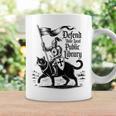Defend Your Local Public Library Cat Knight Book Lover Graphic Print Coffee Mug Gifts ideas Defend Your Local Public Library Cat Knight Book Lover Graphic Print Coffee Mug Gifts ideas