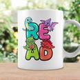 Dinosaur Read Book Lover Dino Reading Kids Premium Tri-Blend Graphic Print Coffee Mug Gifts ideas