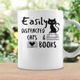 Easily Distracted Cats And Books Funny Book Lover Cat Gifts Women Graphic Print Coffee Mug Gifts ideas