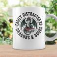 Easily Distracted By Dragons & Books Graphic Print Coffee Mug Gifts ideas