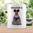 Education Is Freedom African American Girl Reading Book Graphic Print Coffee Mug Gifts ideas Education Is Freedom African American Girl Reading Book Graphic Print Coffee Mug Gifts ideas