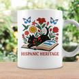 El Salvador Hispanic Heritage Month Book Cute Floral Cat Art Graphic Print Coffee Mug Gifts ideas
