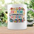 Everyone Communicates Differently Book Kids Teacher Graphic Print Coffee Mug Gifts ideas