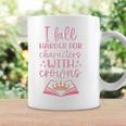 I Fall For The Characters WCrowns Fantasy Book Lover Tee Premium Tri-Blend Graphic Print Coffee Mug Gifts ideas