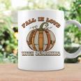 Fall In Love With Learning Books Pumpkin Autum Thanksgiving Graphic Print Coffee Mug Gifts ideas
