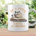 If i Fits I Sits On Your Book Premium Tri-Blend Graphic Print Coffee Mug Gifts ideas
