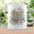 Flourish Dream Thrive Floral Books For Book Lovers Graphic Print Coffee Mug Gifts ideas